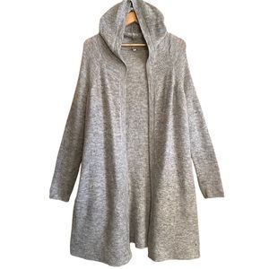 Juicy Couture Gray Hooded Cardigan